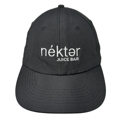 Nektar Juice Bar Strapback Baseball Cap Black One Size Adjustable Embroidered