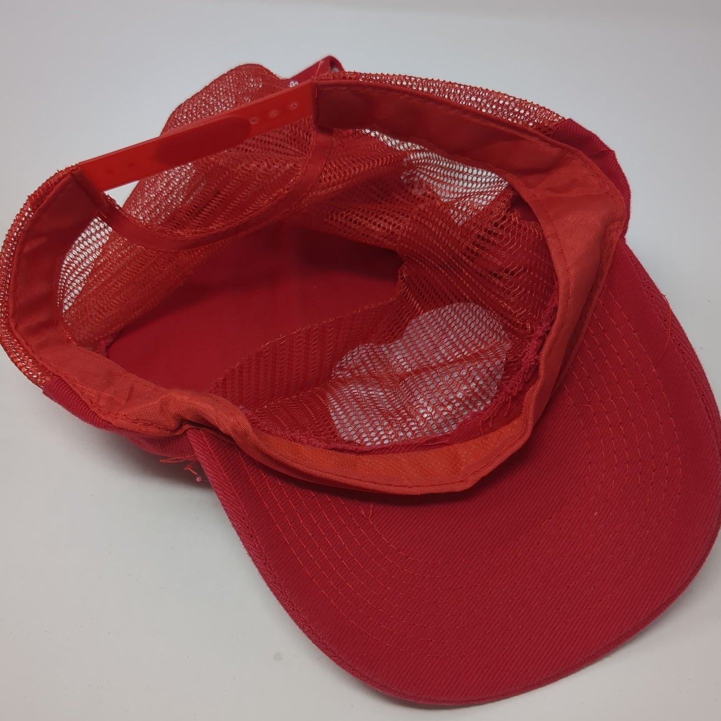 Walmart Pom Pom Santa Trucker Hat Red One Size Mesh Back Christmas