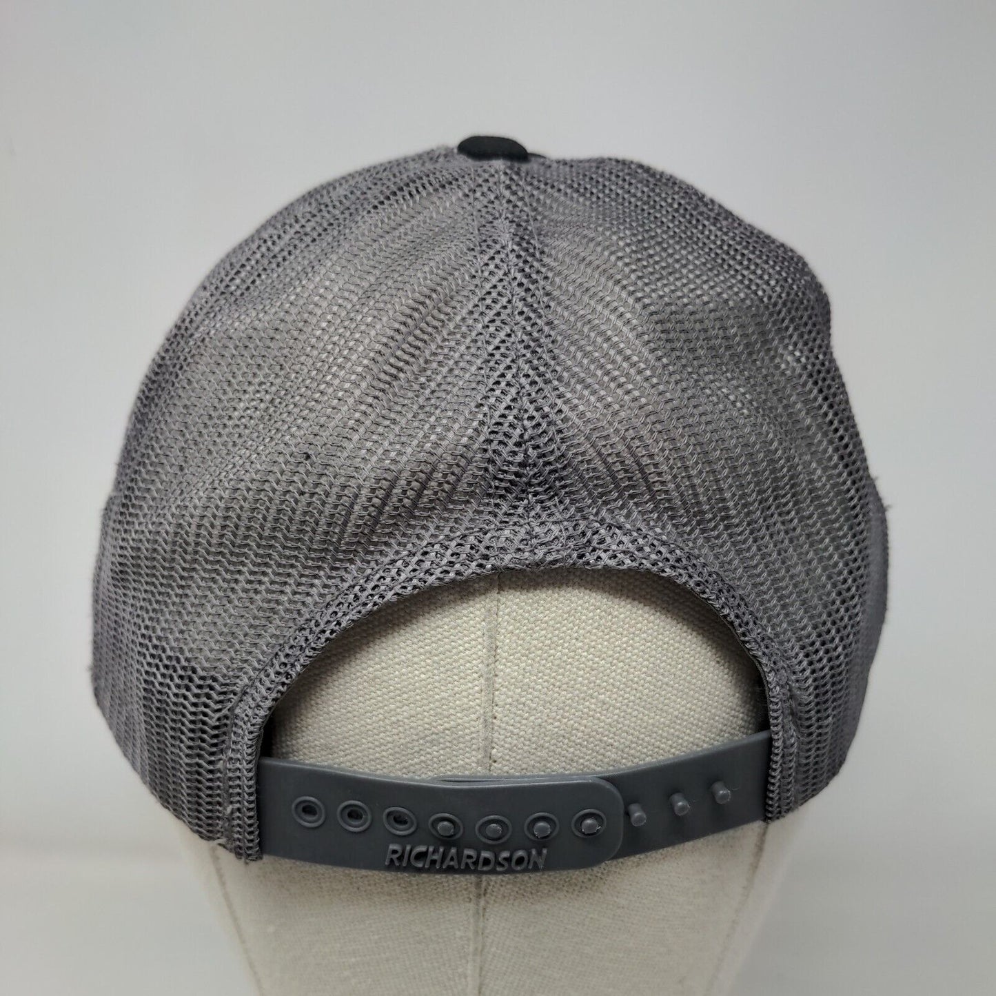 Richardson Snapback Mesh Back Trucker Hat Black M/L Colorblock 6 Panel