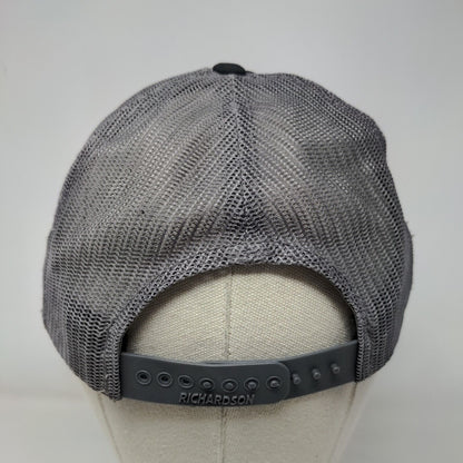 Richardson Snapback Mesh Back Trucker Hat Black M/L Colorblock 6 Panel