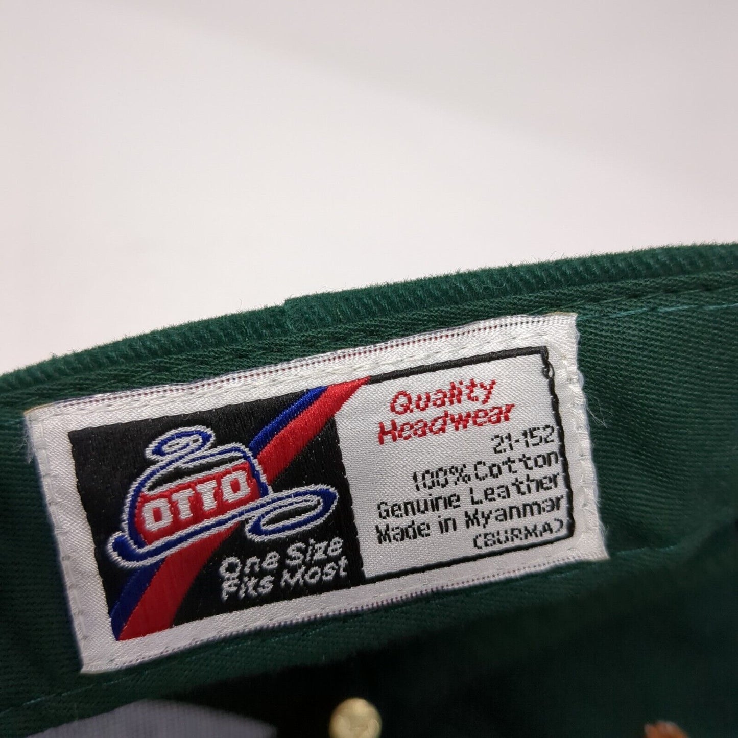 Boise Slideback Hat Multicolor One Size Adjustable Leather Strap Otto