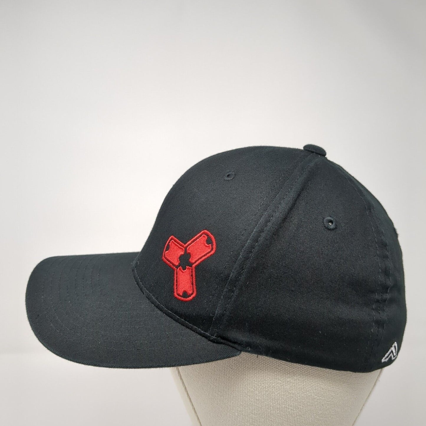 NEMO Fitted Hat Black 6 7/8-7 3/8 Embroidered 6 Panel Pacific Headwear