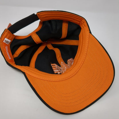 Whataburger Strapback Hat Black One Size Adjustable Embroidered 6 Panel