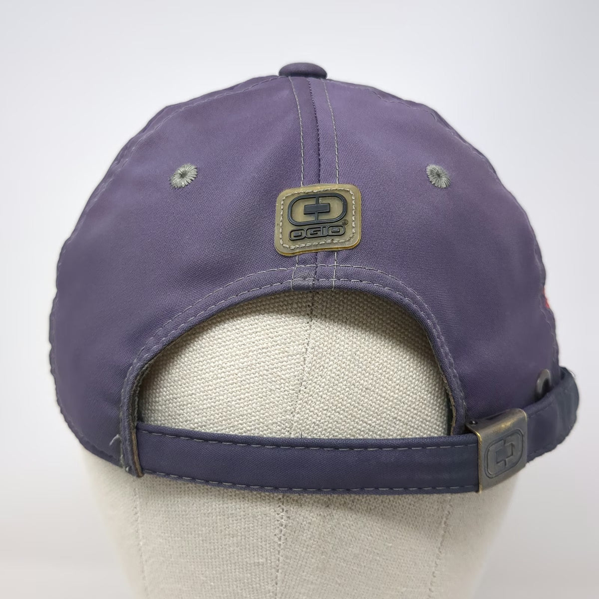 OGIO Baseball Cap Purple One Size Idaho Steel Reyco Kiremko Logo Slideback Hat
