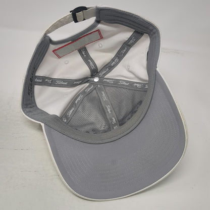 Titleist Baseball Cap White OSFM Pro V1 FootJoy Golf Performance Adjustable Hat