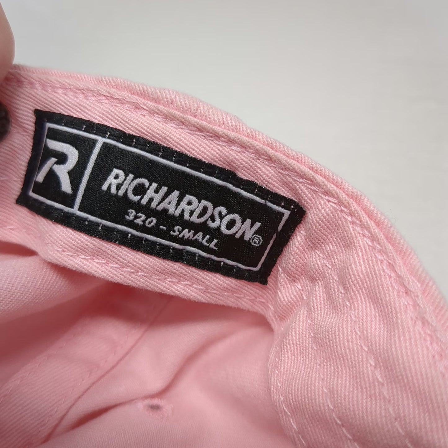 Richardson Baseball Cap Pink S J Morgan Salon Easton PA Hat Slideback Cotton