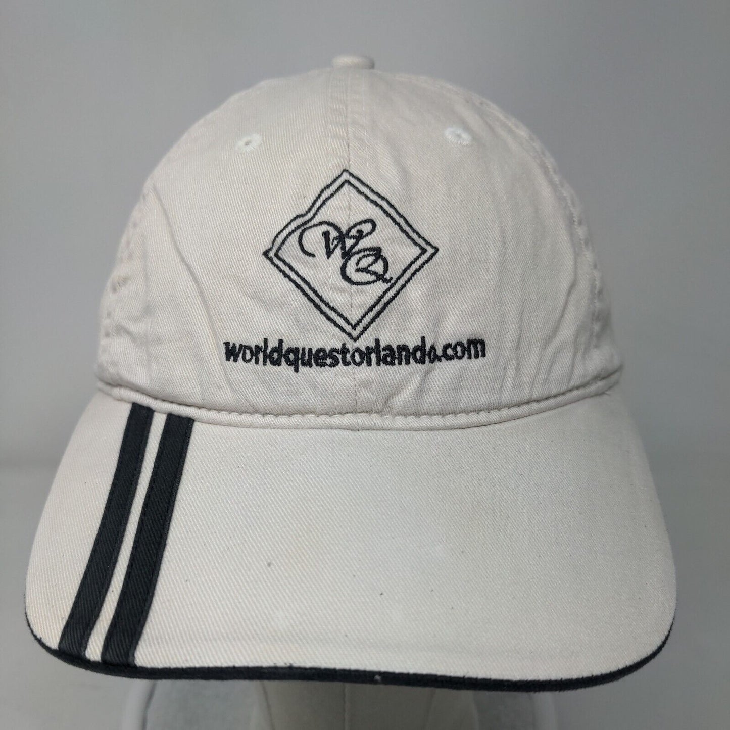 World Quest Orlando Strapback Hat Tan Cream One Size Embroidered Cap America