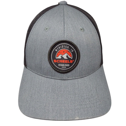 Meridian ID Scheels Est 2024 Snapback Trucker Hat Gray OSFM Mesh Back W/Tags