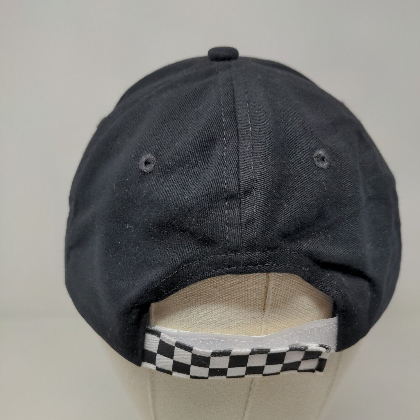 ArmyCrew Men's Strapback Hat Black Checkered Size 58CM 100% Cotton