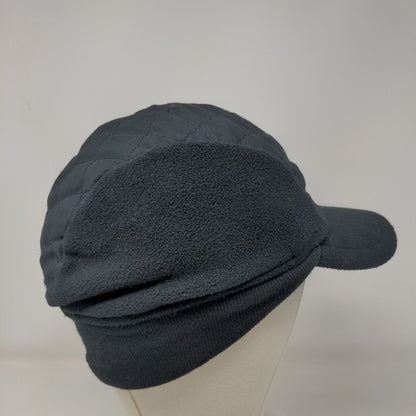 Unbranded Youth Trapper Hat Black Size 4-7 Fleece Quilted Black Polyester