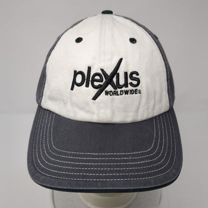 Plexus Worldwide Strapback Hat Gray One Size Adjustable Embroidered Richardson