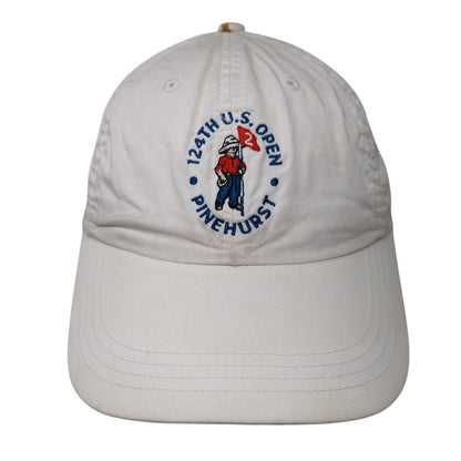 124th US Open Pinehurst Strapback Hat White One Size Classic Fit Ahead