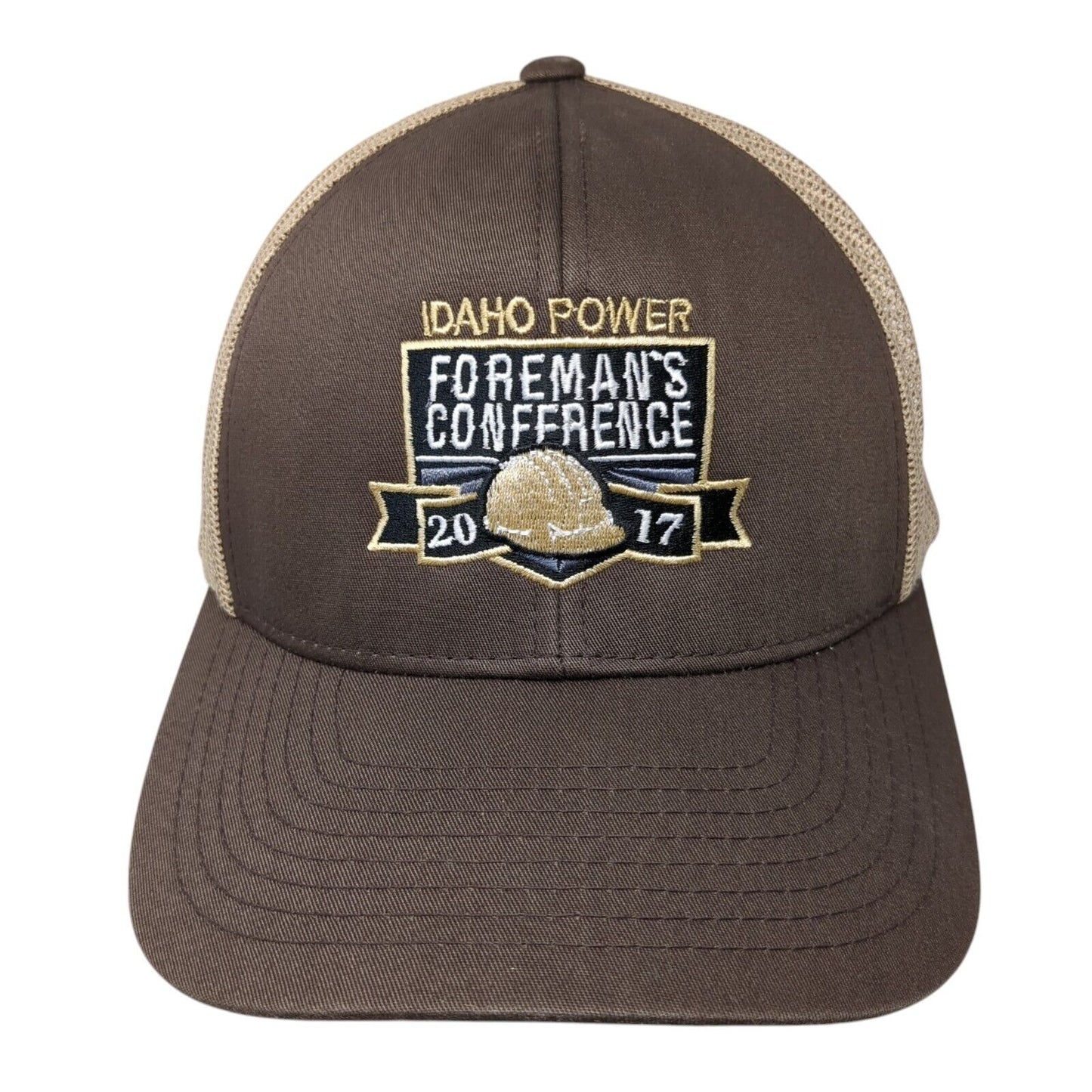 Idaho Power Foreman's Conference 2017 Snapback Trucker Hat Brown OS Mesh Back