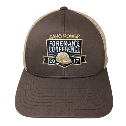 Idaho Power Foreman's Conference 2017 Snapback Trucker Hat Brown OS Mesh Back