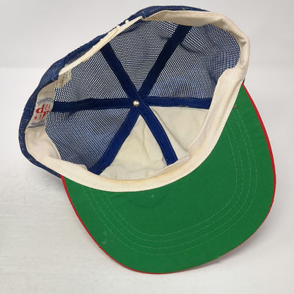 Dorfman-Pacific Trucker Hat White Heart Patch Del Monte Meat Co Snapback Vintage