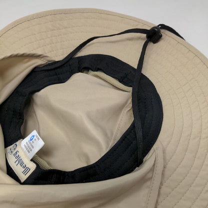 Wembley Men's Wide Brim Sun Hat Tan Size S/M 100% Polyester Neck Flap