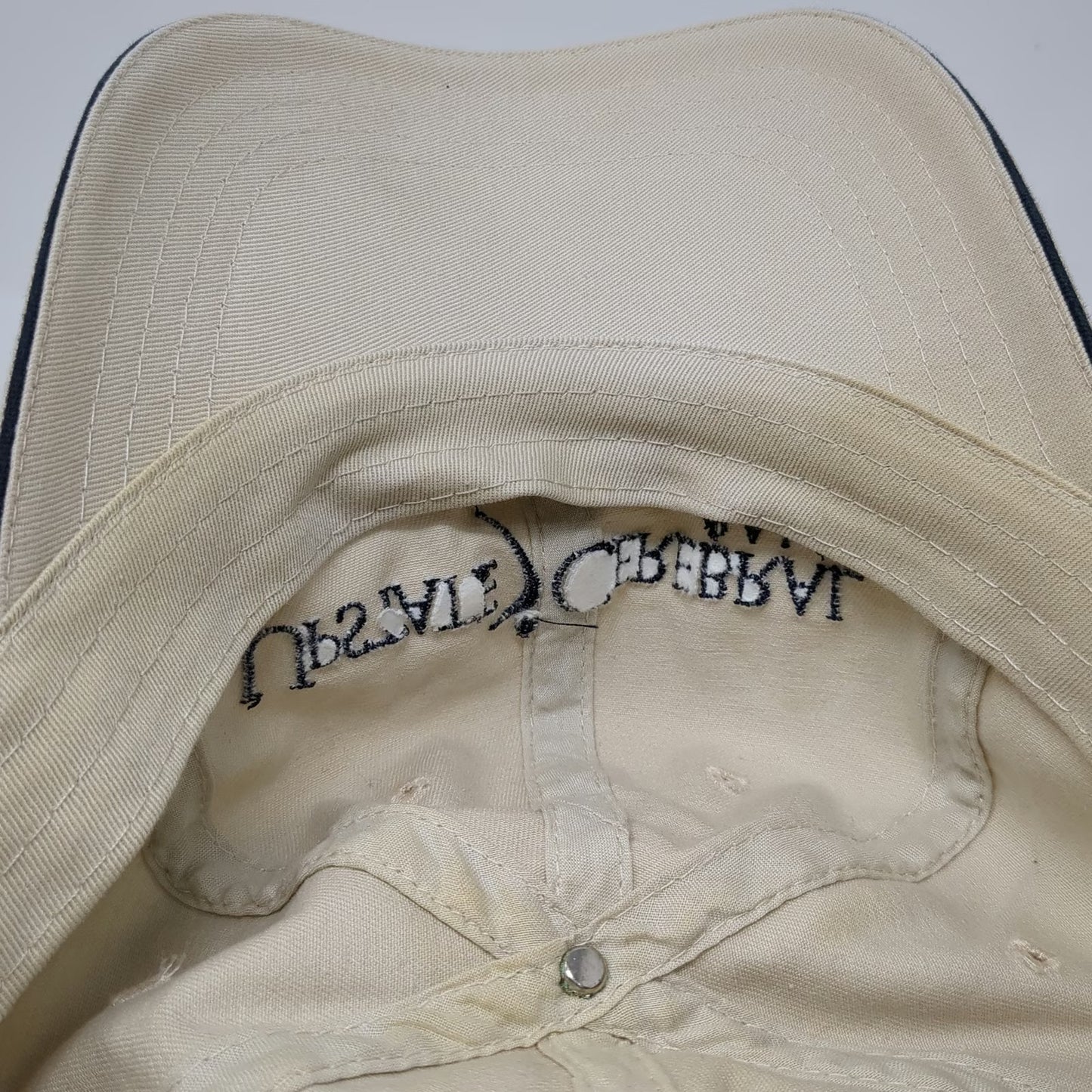 American Dry Goods Baseball Cap Beige Blue One Size Upstate Cerebral Palsy Hat
