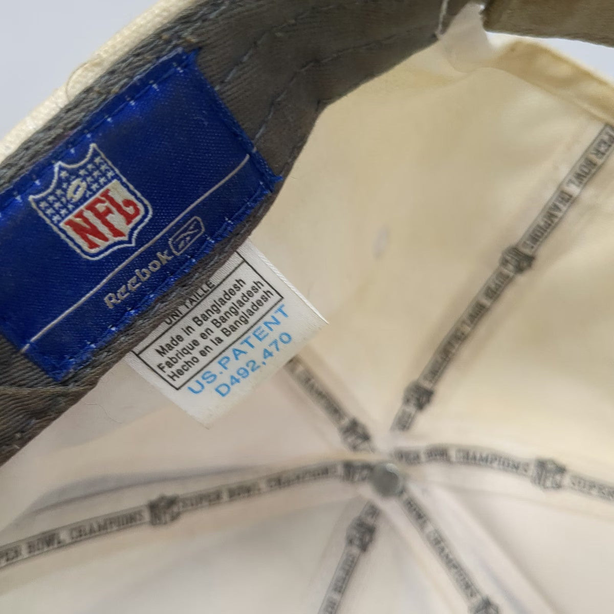 Pittsburgh Steelers NFL Reebok Cap Beige One Size Super Bowl XL Champions Hat