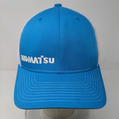 Komatsu Snapback Trucker Hat Blue OSFA Adjustable Mesh Back 6 Panel Richardson