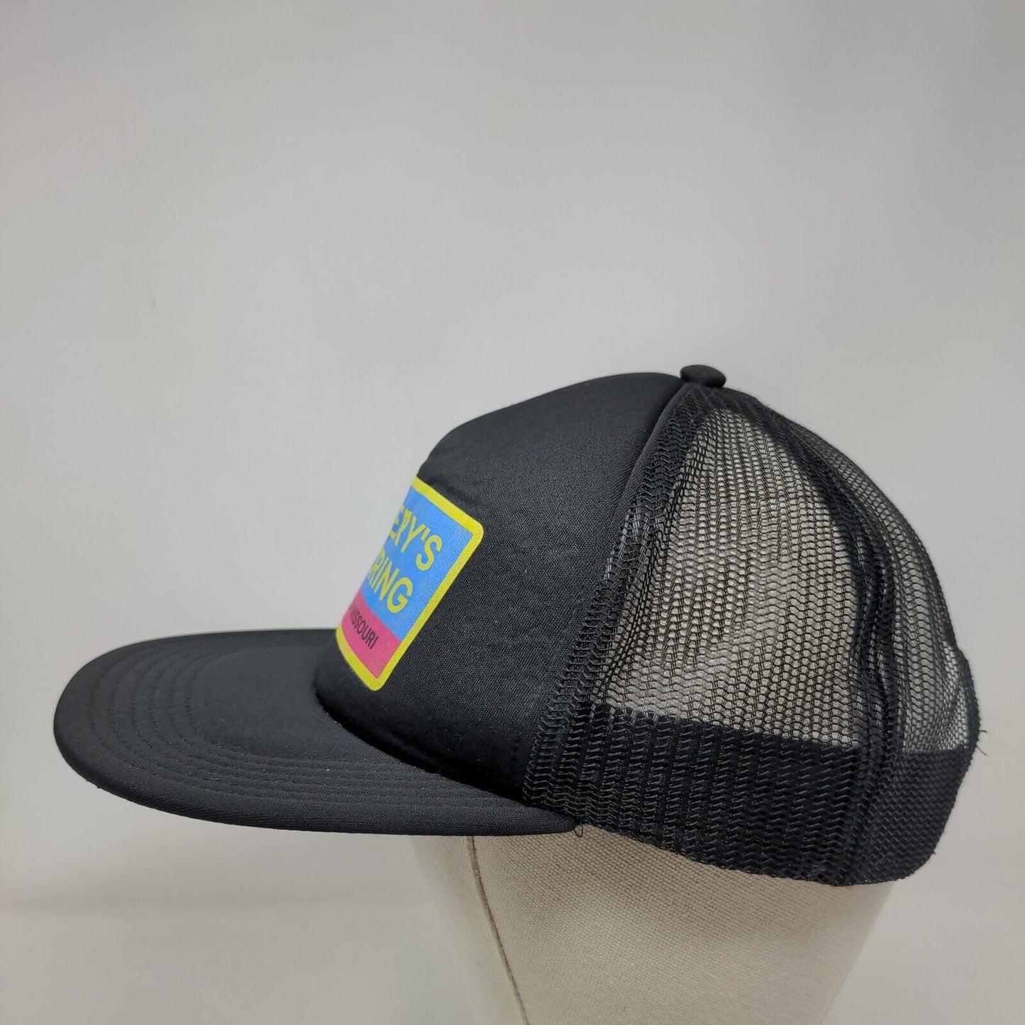 Mouery's Flooring Snapback Mesh Back Trucker Hat Black One Size Big X