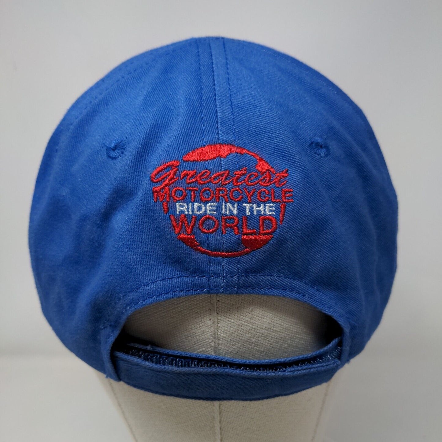 Kyle Petty 2021 Charity Ride Across America Strapback Hat Blue OSFM Embroidered