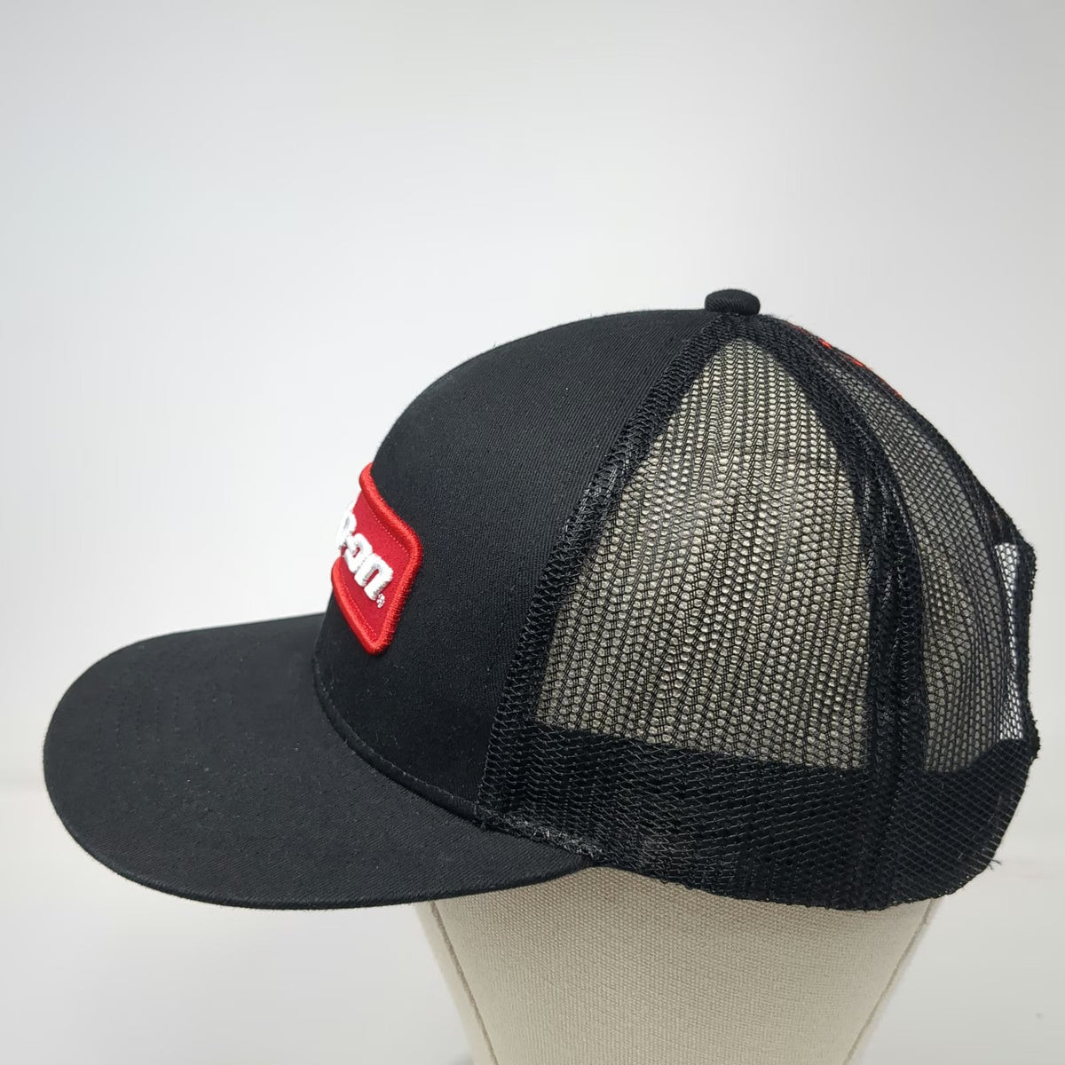 K-Products Snap-on Brand Of Choice Black Trucker Hat One Size Snapback Mesh