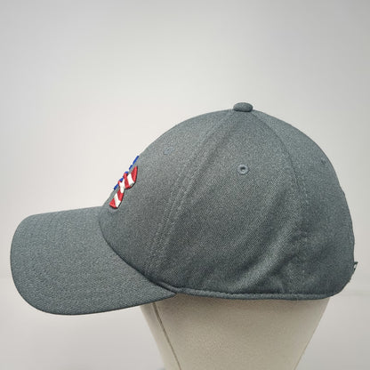 Under Armour Baseball Cap Gray OSFM American Flag Logo Blitzing Hat Strapback