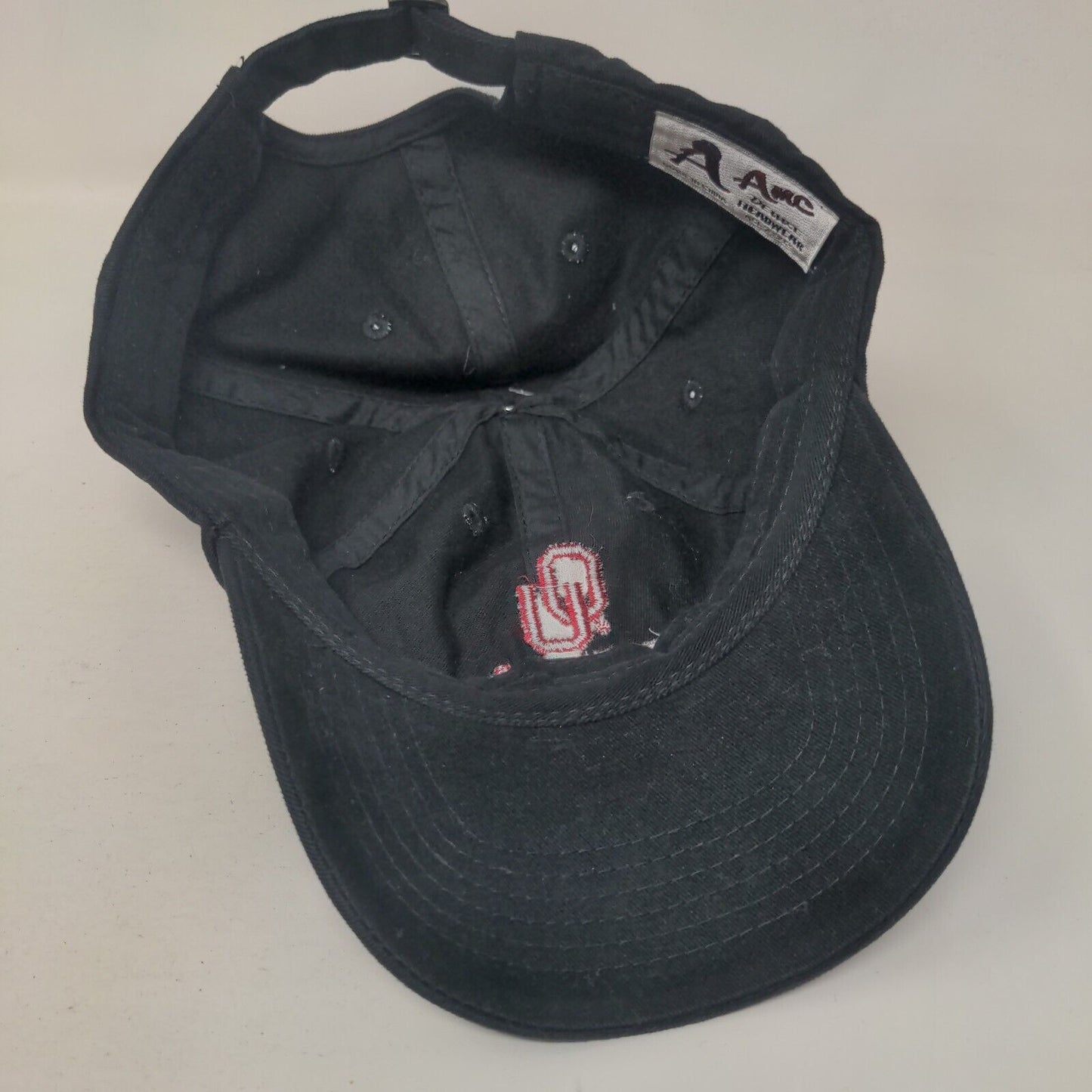 OU Tulsa Slideback Hat Black One Size Embroidered AMC Deluxe Headwear