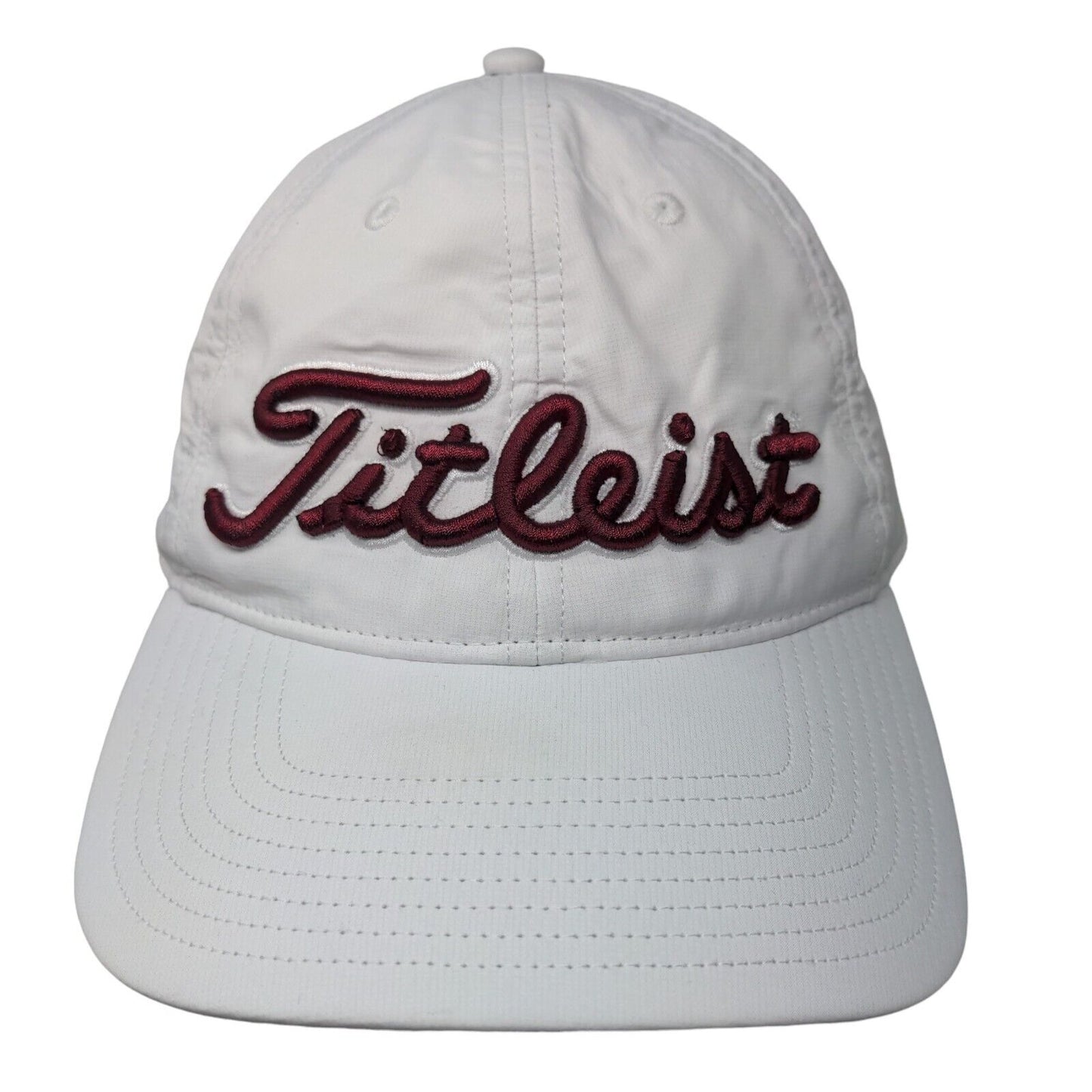 Titleist Slideback Hat White One Size Embroidered Adjustable Outdoor