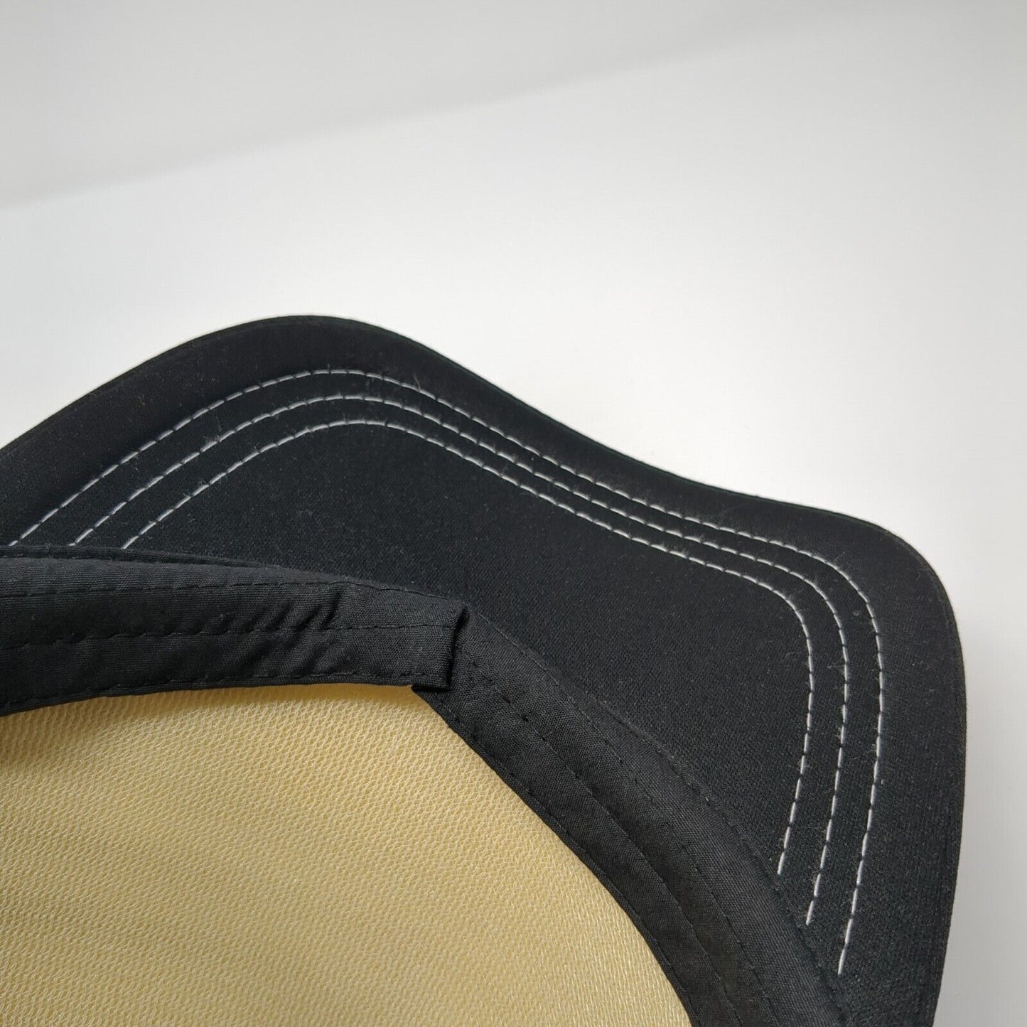 ROXY Snapback Trucker Hat Black One Size Adjustable Striped 6 Panel Mesh Back