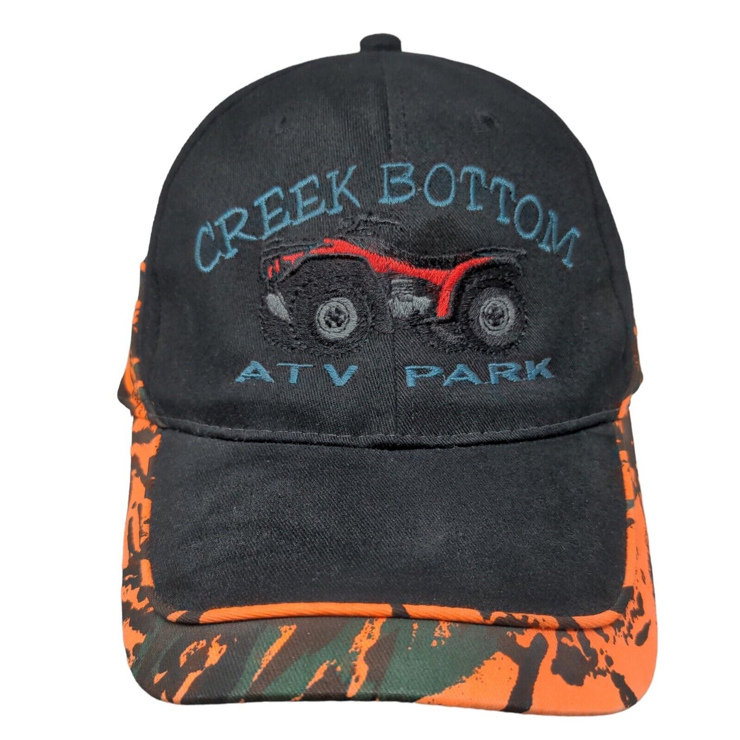 Creek Bottom ATV Park Strapback Hat Multi OSFM Embroidered Adjustable