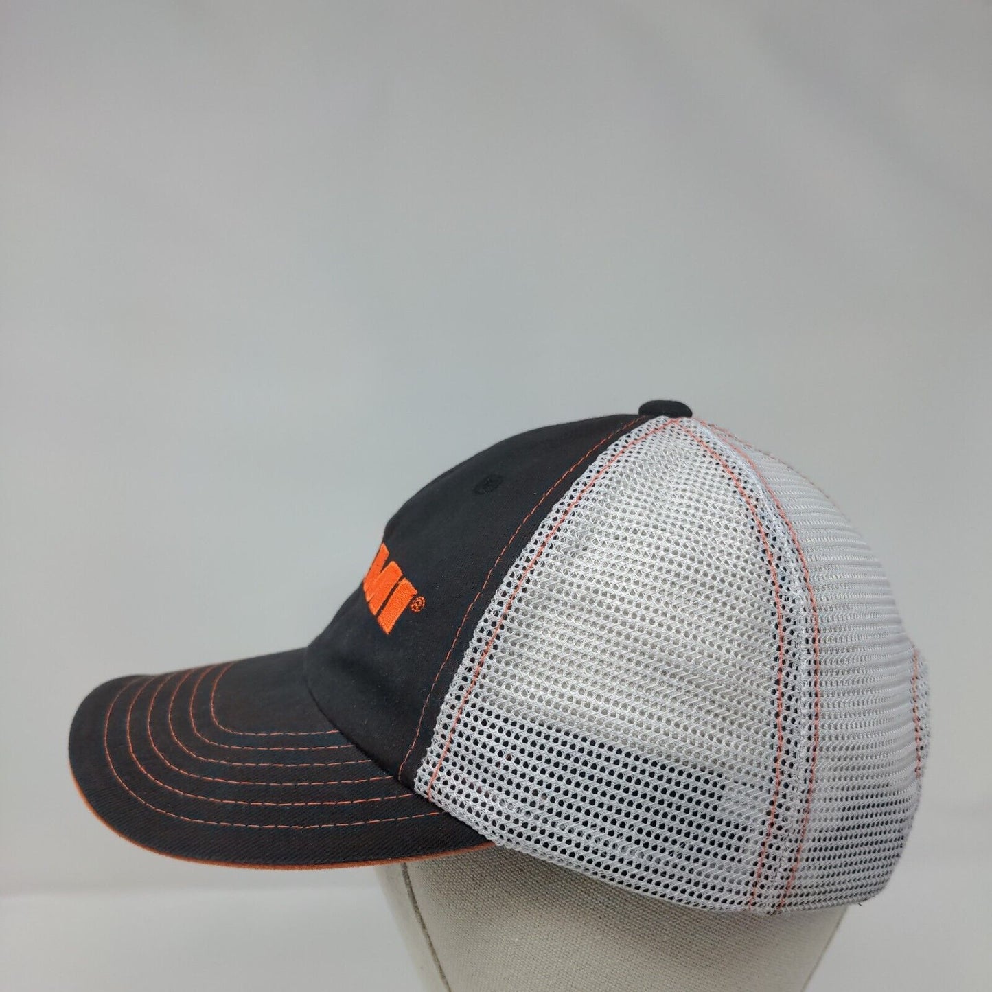 HEMI Strapback Mesh Back Trucker Hat Black One Size Embroidered Mopar