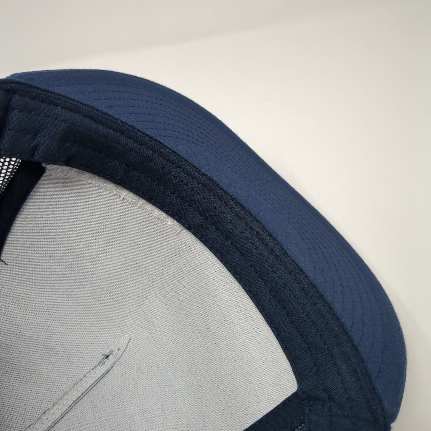 Rexburg Motorsports Snapback Trucker Hat Blue OS Adjustable Mesh Back Yupoong