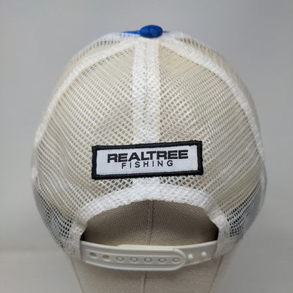 Realtree Fishing Snapback Trucker Hat Multicolor OSFM Embroidered Mesh Back