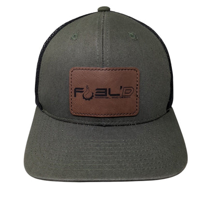 FUEL'D Apparel and Design Snapback Trucker Hat Green OSFA Mesh Back