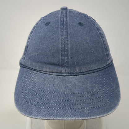 Unbranded Strapback Hat Dark Denim Blue One Size Adjustable 6 Panel