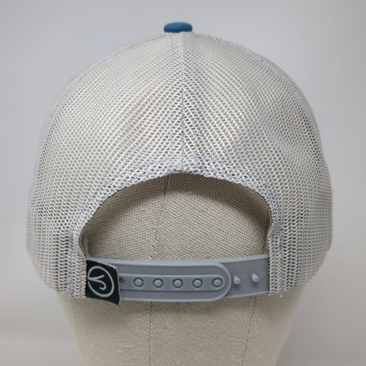 Yupoong Trucker Hat Blue One Size Snapback Mesh Back Bolo Fly Fishing Idaho