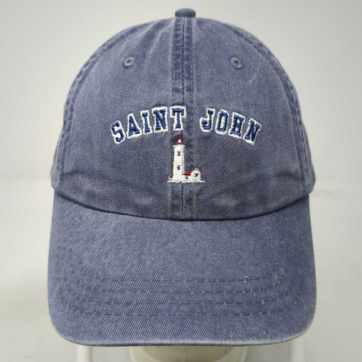 Tall Ships Trading Co Saint John Lighthouse Blue Baseball Cap One Size Hat