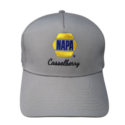 NAPA Casselberry Snapback Hat Gray One Size Adjustable Embroidered Hit Polyester