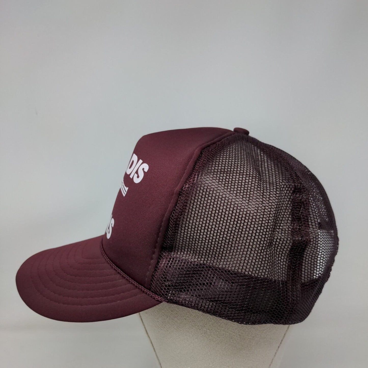 Bradis Guns Snapback Mesh Back Rope Trucker Hat Red Adult Fit All Adjustable