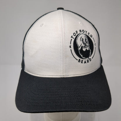Top Notch Beard Snapback Trucker Hat Black OS Adjustable Mesh Back Richardson
