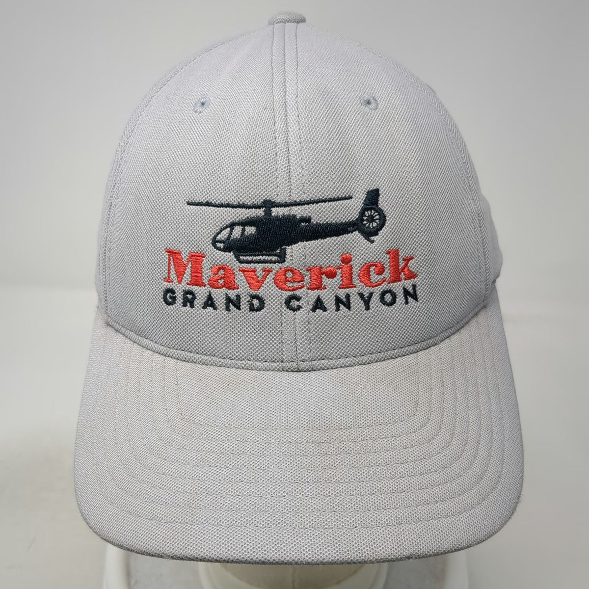 Yupoong Baseball Cap Gray OSFM Flexfit 110 Maverick Grand Canyon Helicopter Hat