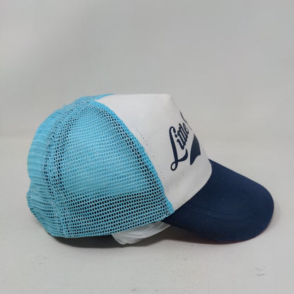 Little Sailor Baby Strapback Mesh Back Trucker Hat Blue 6-12 Months