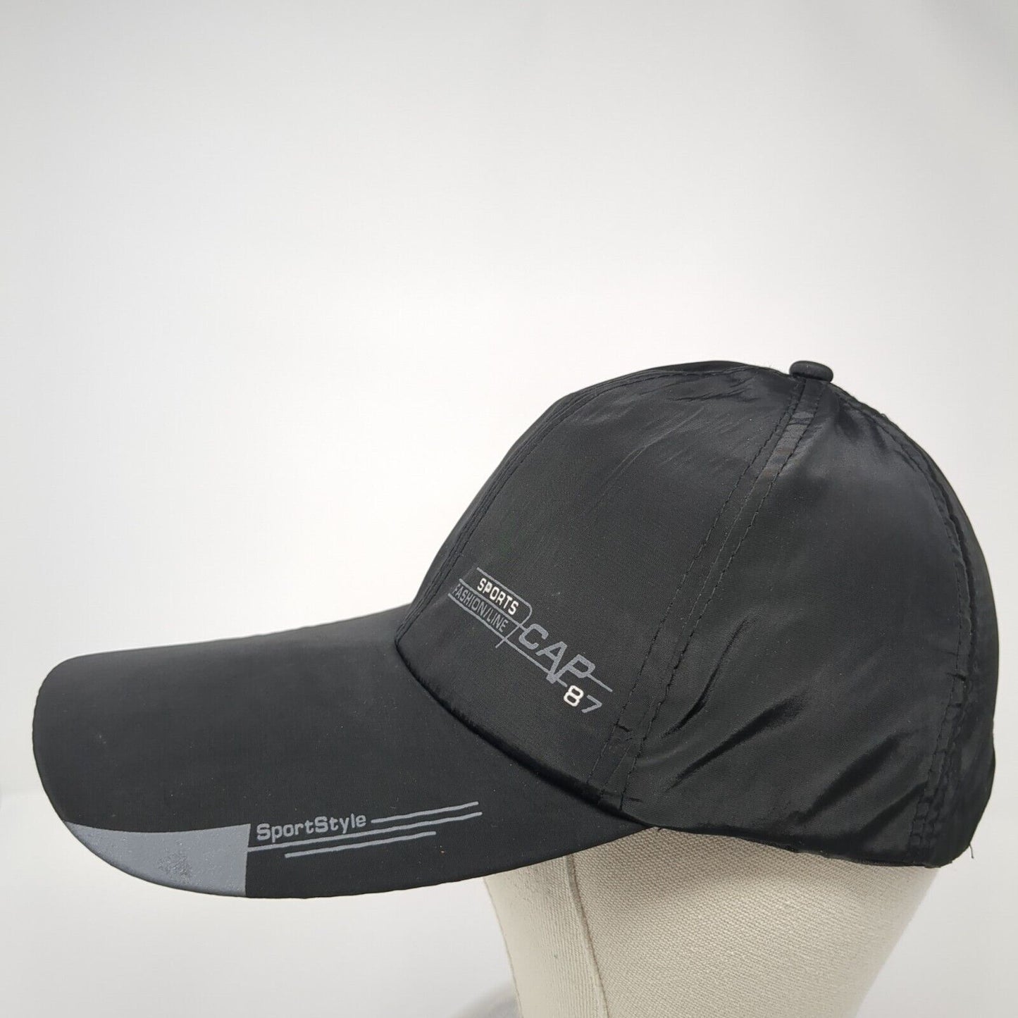 Sports Cap 87 Fashion Line Slideback Baseball Cap Black One Size Adjustable