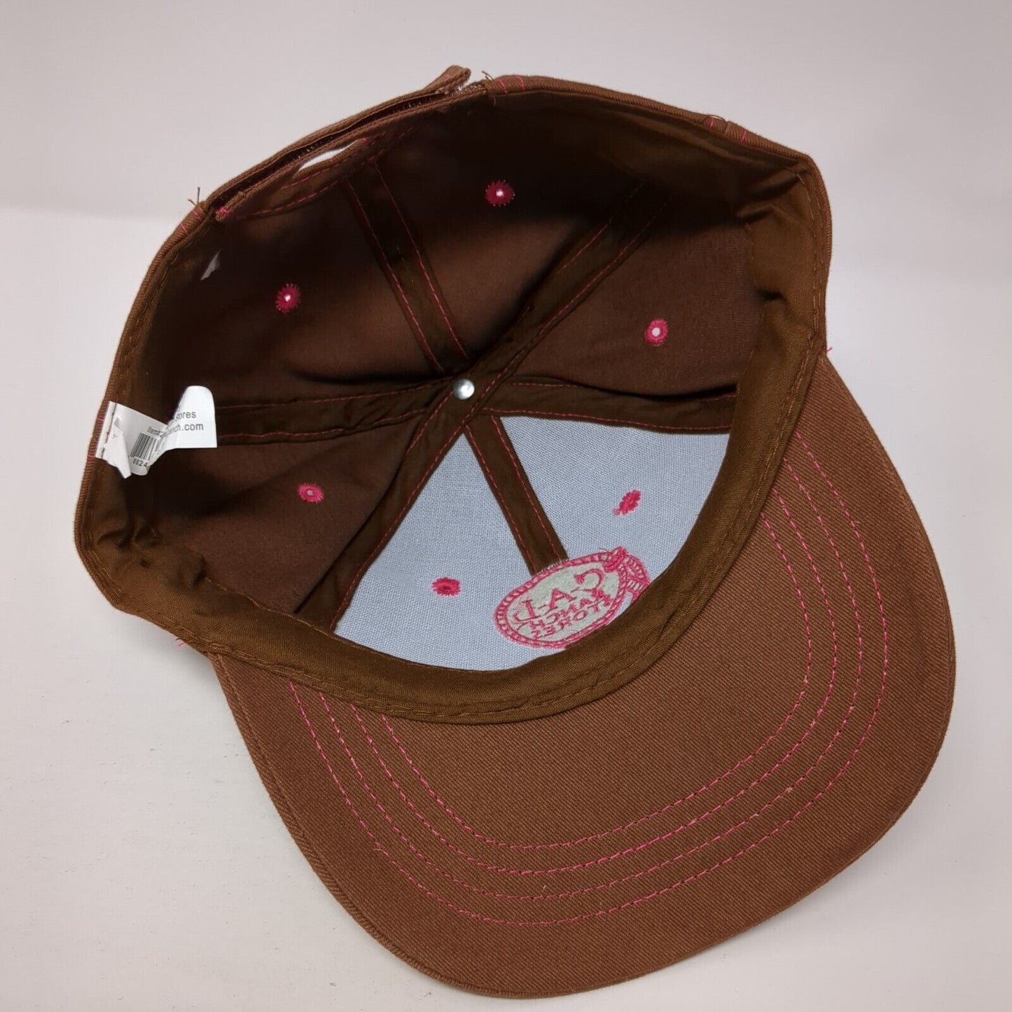 C-A-L Ranch Stores Strapback Hat Brown One Size Adjustable Embroidered 6 Panel