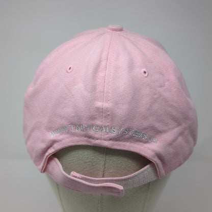 Tactical Systems Strapback Hat Pink One Size Adjustable Embroidered