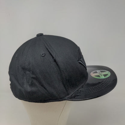 Hustle Men's Snapback Hat Black Size OS Embroidered Diamond Logo W/Sticker