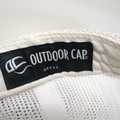 Outdoor Cap Trucker Hat Blue White Yellow One Size RV Marine Mesh Back Snapback