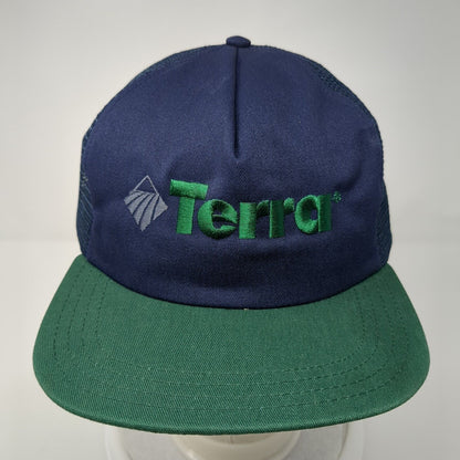 Terra Snapback Trucker Hat Multicolor One Size Adjustable Embroidered Mesh Back