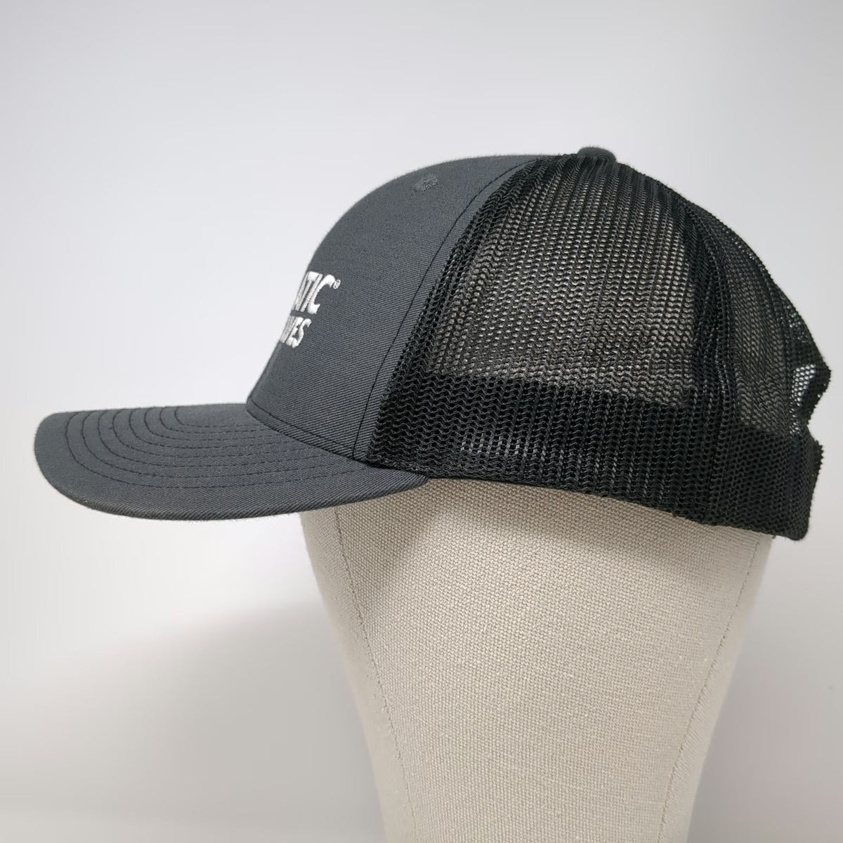 Richardson Trucker Hat Gray One Size Flomatic Valves Mesh Snapback Embroidered